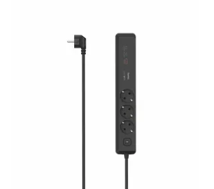 Hama 223192 3 gniazda 1,4m USB PD 100W Czarny - Przedłużacze i rozgałęźniki - miniaturka - grafika 1