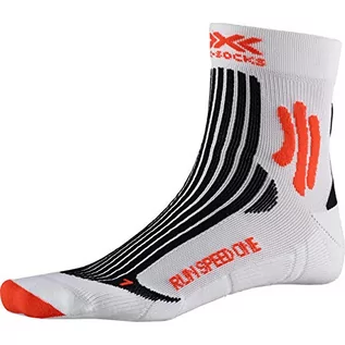 Skarpetki męskie - X-Socks Skarpety Unisex Run Speed One Socks biały Arctic White/Sunset Orange 35-38 XS-RS12S19U - grafika 1