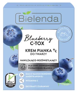 Bielenda Blueberry C-TOX Nawilżająco - Rozświetlający Krem Pianka Do Twarzy 40g 5902169038649 - Kremy do twarzy - miniaturka - grafika 1