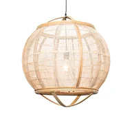 Lampy sufitowe - QAZQA Orientalna lampa wisząca brązowa 58 cm - Pascal - miniaturka - grafika 1