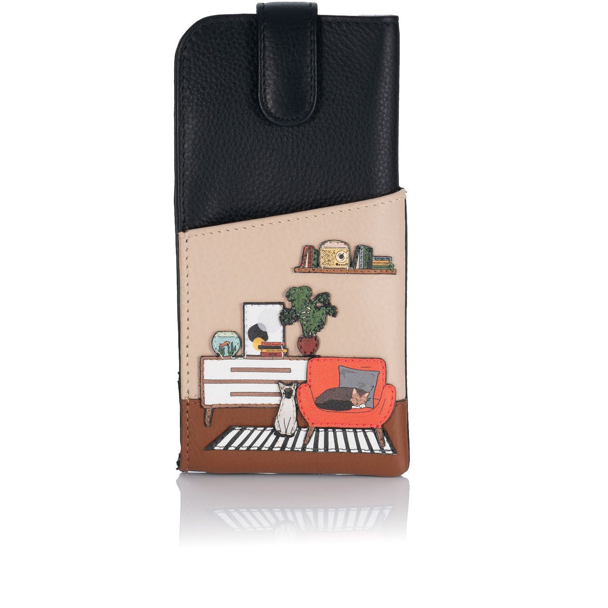 Skórzany futerał na okulary Salonik Yoshi Y4309