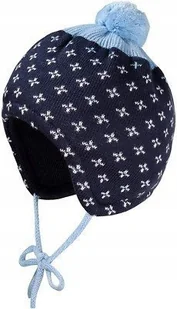 Baby Boy czapka zimowa Maximo granatowa z wzorem 47 - Czapki dla dzieci Baby Boy czapka zimowa Maximo granatowa z wzorem 47 - Czapki dla dzieci - miniaturka - grafika 1