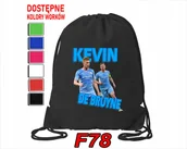 Torby szkolne - WOREK SZKOLNY NA WF SPORTOWY KEVIN DE BRUYNE PIŁKARZ CITY - IMIĘ - miniaturka - grafika 1