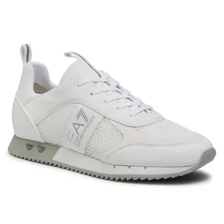 Sneakersy damskie - Emporio Armani Sneakersy EA7 X8X027 XK050 00175 White/Silver - grafika 1