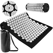 Akcesoria medycyny naturalnej - MAXY C.O. Mata do akupresury czarna 5902802906274 - miniaturka - grafika 1