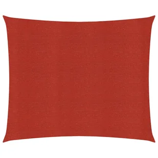 VidaXL Żagiel przeciwsłoneczny, 160 g/m, czerwony, 4,5x4,5 m, HDPE 311607 VidaXL - Parasole ogrodowe - miniaturka - grafika 1