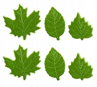 Dodatki do ciast w proszku - DEKORACJA CZEKOLADOWA - liście zielone 6szt - miniaturka - grafika 1
