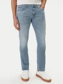 Spodnie męskie - Guess Jeansy M6RAS2 D6761 Niebieski Slim Tapered Fit - miniaturka - grafika 1