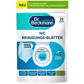 Środki do WC - Dr Beckmann Magic Leaves Ocean 20 szt listki czyszczące do WC świeży zapach - miniaturka - grafika 1