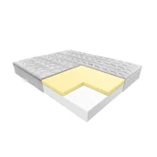 Materace - JANPOL JULIA – materac termoelastyczny, piankowy, Rozmiar - 200x200, Pokrowiec - Silver Care - miniaturka - grafika 1
