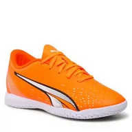 Buty dla chłopców - Buty Puma Ultra Play It Jr 107237 01 Orange/White/Blue - miniaturka - grafika 1