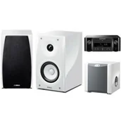 Zestawy stereo - MARANTZ MELODY X MCR612 + YAMAHA NS-BP182 + NS-SW300 white - miniaturka - grafika 1