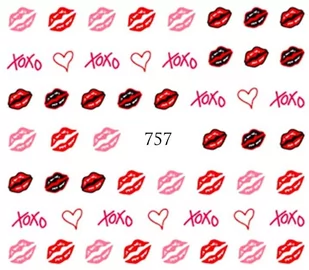 Naklejki wodne na paznokcie - nr 757 - Ozdoby do paznokci - miniaturka - grafika 1