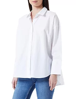 Bluzki damskie - Blue Seven Damska bluzka koszulowa, biała, oryginalna, 42 - grafika 1