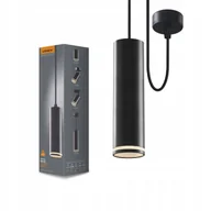 Oprawy, klosze i abażury - Oprawa oświetleniowa czarna tuba wisząca aluminium Videx 30W GU10 122 cm - miniaturka - grafika 1