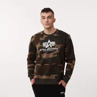 Bluzy męskie - Alpha Industries Basic Sweater Camo WDL 65 - miniaturka - grafika 1