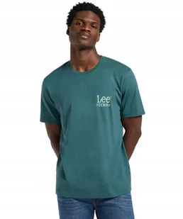 T-shirt Lee SUBTLE LOGO TEE 112365457 Evergreen L - Koszulki męskie - miniaturka - grafika 1