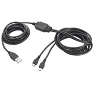 Akcesoria do Playstation - Trust GXT 222 Duo Charge & Play Kabel Dla PS4 Czarny 20165 - miniaturka - grafika 1