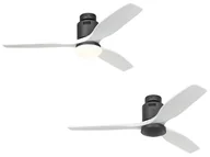 Wentylatory sufitowe - Energooszczędny wentylator sufitowy Aerodynamix Eco 132 cm bazaltowy szary / biały - miniaturka - grafika 1