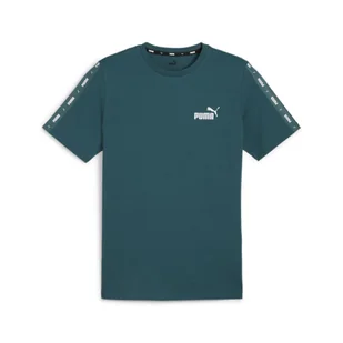 Męska koszulka Essentials+ Tape PUMA Cold Green - Koszulki sportowe męskie - miniaturka - grafika 1