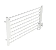 Grzejniki łazienkowe - THERMOVAL Suszarka łazienkowa rozkładana TVB 55x105 Biała - miniaturka - grafika 1