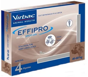 EFFIPRO  Spot-On pies XL 40-60 kg (pipeta 4 x 4,02ml) - Artykuły przeciw pasożytom - miniaturka - grafika 1