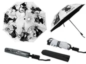 Parasole - Parasol automatyczny, składany - Kocie wariacje (dekoracja na wierzchu) (CARMANI) - miniaturka - grafika 1