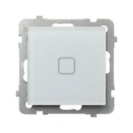 Wyłączniki światła i elektryczne - Wyłącznik dotykowy pojedynczy SONATA Touch - białe szkło szronione - miniaturka - grafika 1