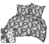 Pościel - Pościel z kory 180x200 szara kwiaty A103 Kora 23 - miniaturka - grafika 1