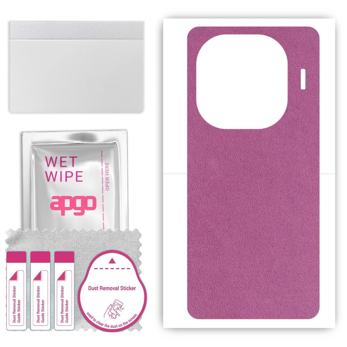 Folia naklejka skórka strukturalna na TYŁ Zamsz do Vivo iQOO 12 - Zamsz Fioletowy - apgo SKINS