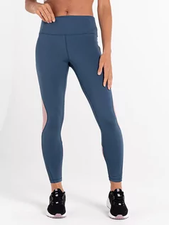 Spodnie sportowe damskie - Dare 2b Legginsy funkcyjne "Move" w kolorze szaro-jasnoróżowym - grafika 1