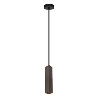 Lampy sufitowe - Tecno lampa wisząca 1xGU10 brązowa PND-37492-1-BRO - miniaturka - grafika 1