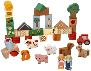 Drewniane klocki- Przygoda na farmie - Klocki - miniaturka - grafika 1