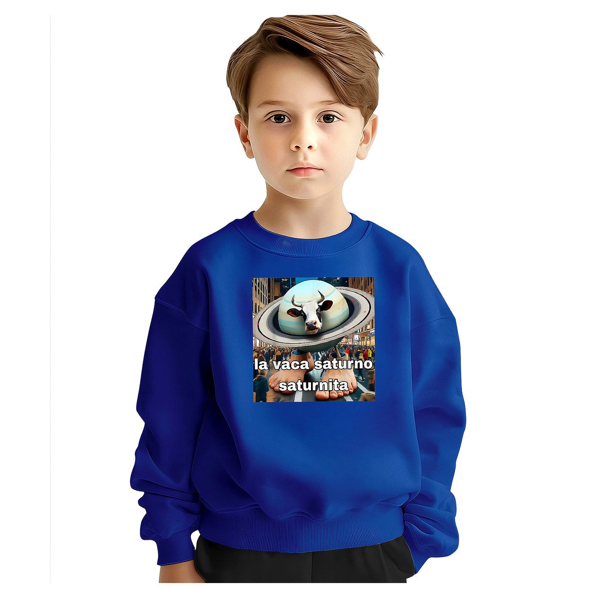 BLUZA DZIECIĘCA BRAINROT LA VACA SATURNO 146-152 DLA CHŁOPCA DZIEWCZYNKI