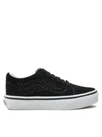 Buty dla chłopców - Vans Tenisówki Old Skool Embroidered Logo VN000CYVBLK1 Czarny - miniaturka - grafika 1