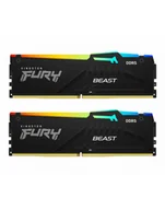 Pamięci RAM - kingston Pamięć DDR5 Fury Beast Bla RGB 32GB2*16GB/6000 CL36 KF560C36BBE2AK2-32 - miniaturka - grafika 1