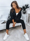 Dresy damskie - Komplet dresowy damski AMILIA PREMIUM czarny Dstreet AY0741-S - miniaturka - grafika 1