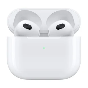APPLE AirPods III Biały (Etui z Lightning) MPNY3ZM/A - Słuchawki - miniaturka - grafika 1