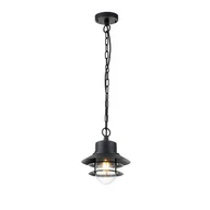 Lampy ogrodowe - Copenhagen latarnia wisząca czarna COPENHAGEN8-BK Elstead Lighting - miniaturka - grafika 1