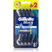 Balsamy po goleniu - Gillette Blue 3 Maszynka do golenia Comfort 8 szt. - miniaturka - grafika 1