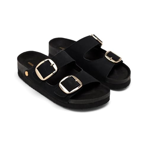 GIOSEPPO CEDARBURG, japonki damskie, czarne, 36 EU, Czarny (Black), 36 EU