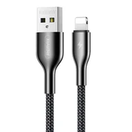 Kable USB - REMAX Kingpin kabel przewód USB - Lightning 2.1A 1m czarny (RC-092i) - miniaturka - grafika 1