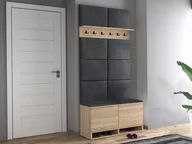 Szafki na buty - Szafka buty siedzisko sonoma KANSAS panele wieszak siedzisko - miniaturka - grafika 1