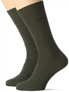 Calvin Klein skarpety CLSSC męskie, DARK OLIVE, rozmiar uniwersalny - Skarpetki męskie - miniaturka - grafika 1