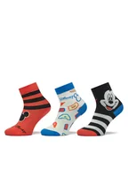 Skarpetki dla dzieci - adidas Zestaw 3 par wysokich skarpet dziecięcych Mickey Mouse Crew Socks 3 Pairs IB6776 Kolorowy - miniaturka - grafika 1