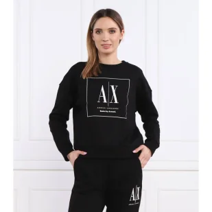 Armani Exchange Bluza | Regular Fit - Bluzy damskie - miniaturka - grafika 1