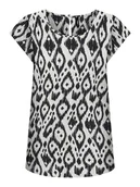 Bluzki damskie - ONLY Bluzka w kolorze biało-czarnym - miniaturka - grafika 1