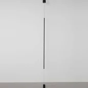 Lampy stojące - Lucide LAMPA sufitowo podłogowa ELETTRA 9088109 Nova Luce metalowa OPRAWA zwis LED 20W 3000K z mocowaniem do podłogi czarny 9088109 - miniaturka - grafika 1