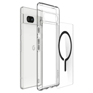 Etui GOOGLE PIXEL 7A Spigen Ultra Hybrid Onetap Ring MagSafe transparentne - Etui i futerały do telefonów - miniaturka - grafika 14