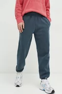 Spodnie męskie - Superdry spodnie dresowe kolor granatowy gładkie - miniaturka - grafika 1